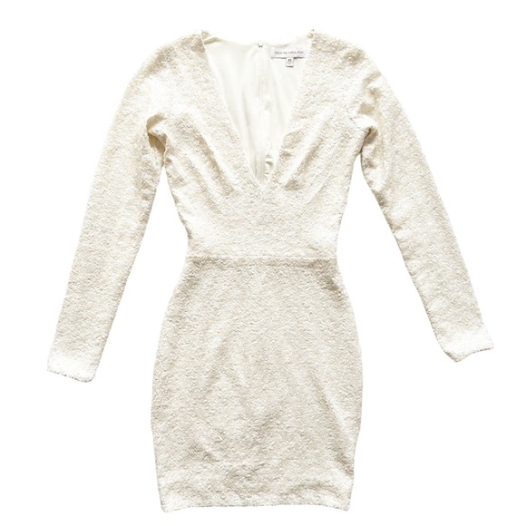 Dress the Population Bridget Sequin Dress in Pearl | EXTRA SMALL - Picture 2 of 8